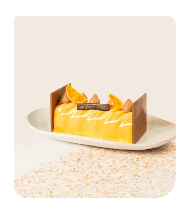 Bûche Mandarine Spéculoos
