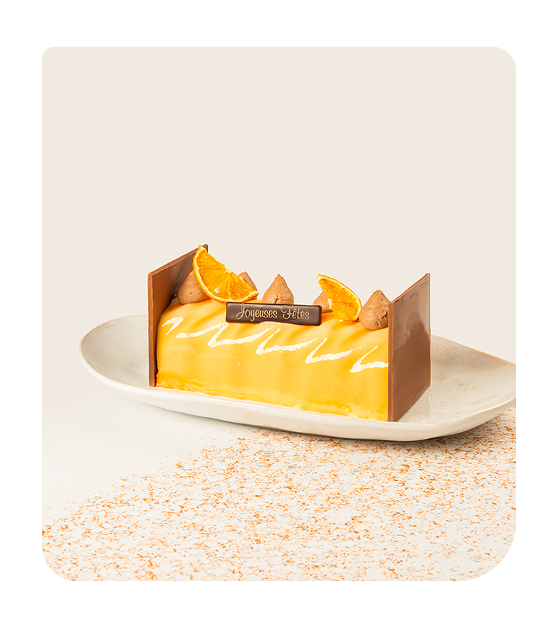 Bûche Mandarine Spéculoos