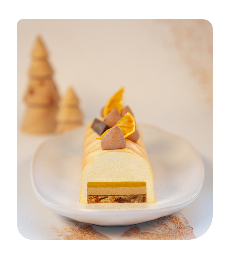 Bûche Mandarine Spéculoos – Image 2