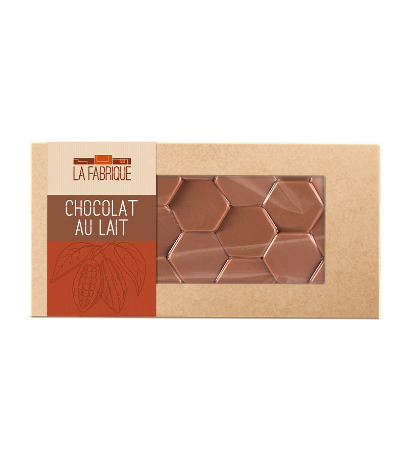 Plaque de chocolat au lait