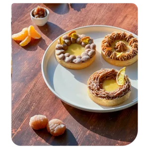 février - Atelier tartelette marron-mandarine