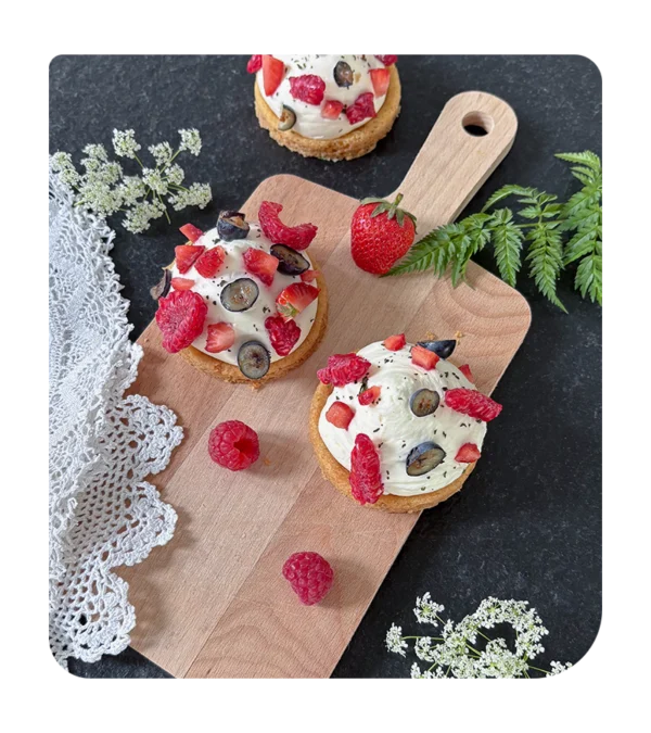 En juin - sablé breton aux fruits rouges