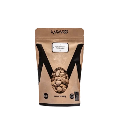 Cacahuètes à l'érable de la marque Mawoo