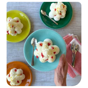 Atelier du moment en mai - pavlova aux fraises (sans gluten)