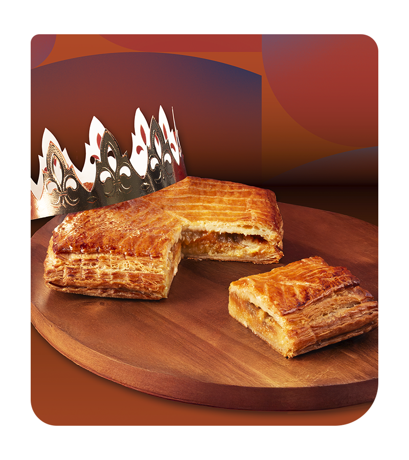 Galette pommes-poires et caramel beurre salé