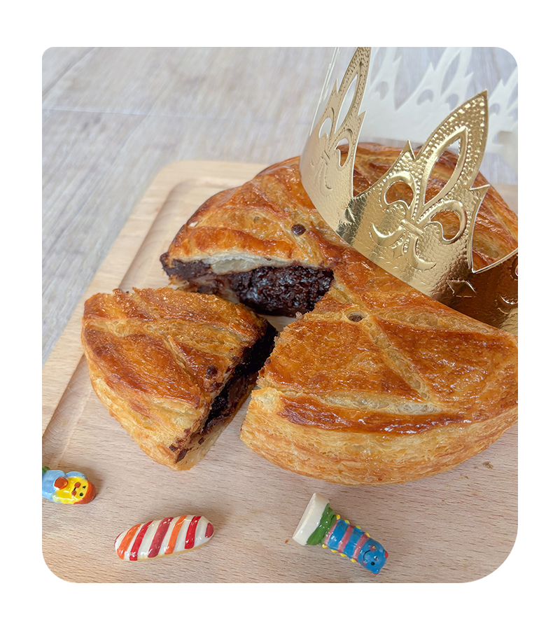 Atelier du moment - Galette des rois au chocolat & noisettes