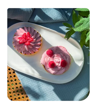 En août- atelier tartelette d'été