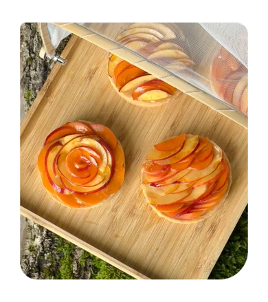 En août - Tarte d'été abricots & nectarines