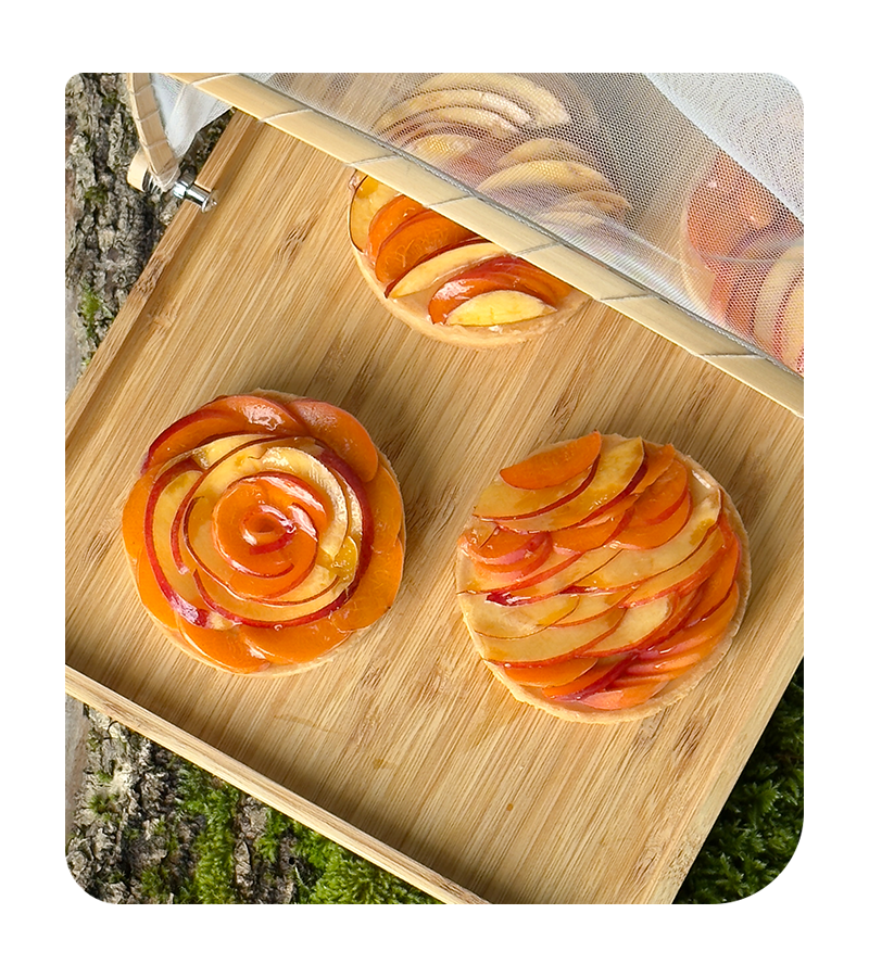 En août - Tarte d'été abricots & nectarines